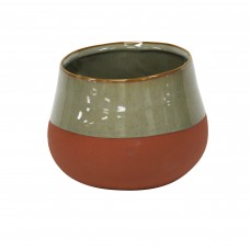 Corrigan Studio Milena Two Tone Decorative Ceramic Table Vase CSTD6932
